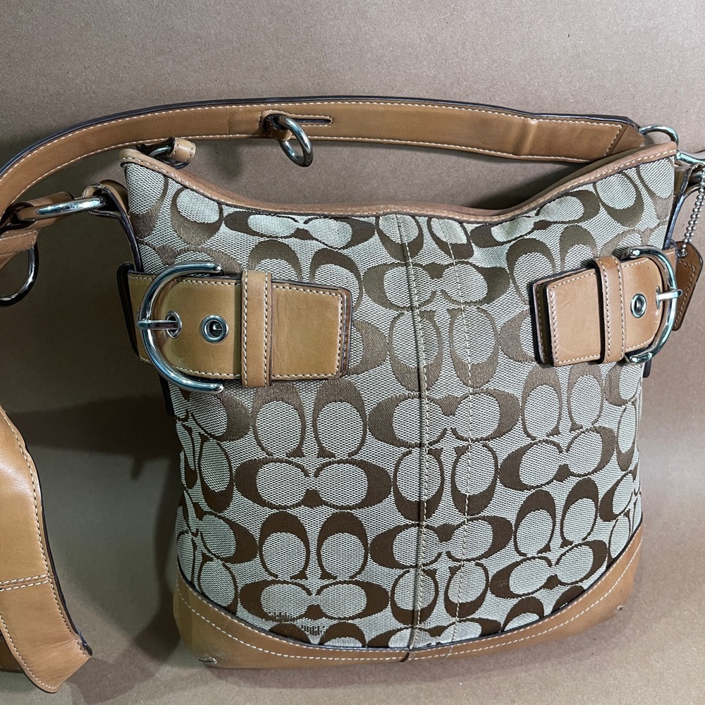 Coach #3574 Signature Jacquard Canvas Soho Duffel Bag - Lightly Used